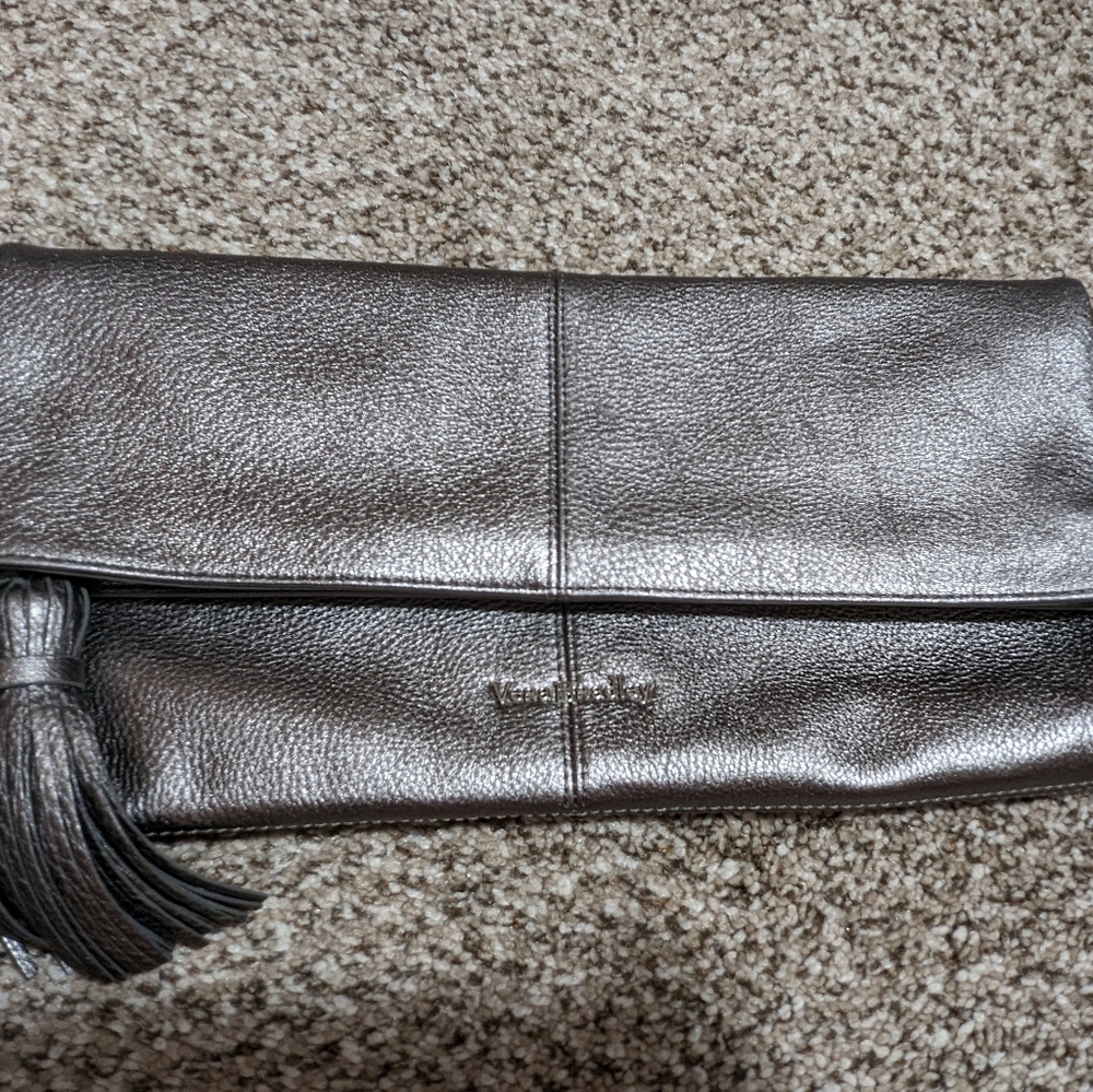 Vera Bradley Silver Clutch